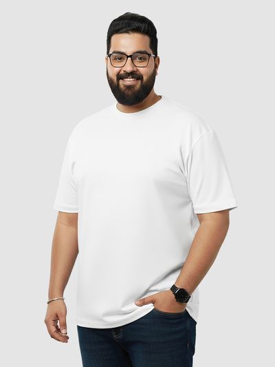 Plain White Plus Size T-shirt 2.0 Plain White Plus Size T-shirt