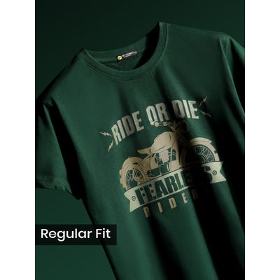 Fearless Bullet Rider Printed T-shirt for Men best t shirts for guys - printed,