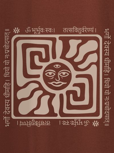 Gayatri Mantra Printed T-shirt for Men Gayatri Mantra Printed T-shirt for Men