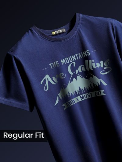 Mountains Are Calling T-shirts for Men Mountains Are Calling graphic T shirts