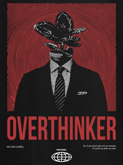 Overthinker Printed T-shirt for Men