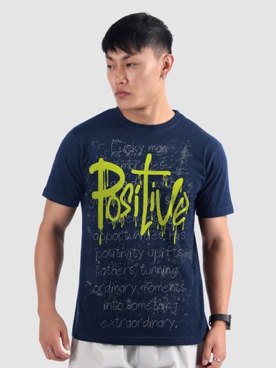 Positive Half Sleeve Printed T-shirt Positive Half Sleeve Printed T-shirt