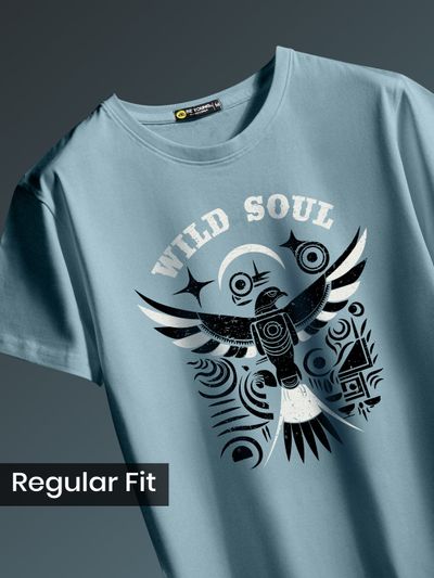 Wild Soul Printed T-shirt for Men Wild Soul Printed T-shirt for Men