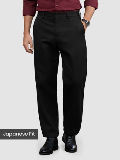 Black Japanese Fit Pants Black Japanese Fit Pants