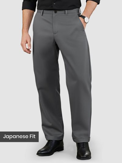 Grey Japanese Fit Pants Grey Japanese Fit Pants