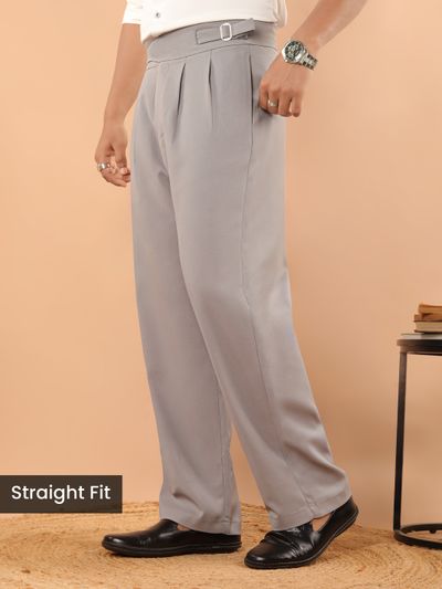 Clay Beige Lycra Gurkha Pants