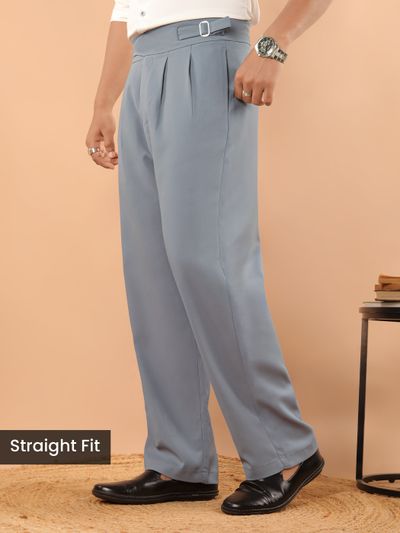Light Grey Lycra Gurkha Pants