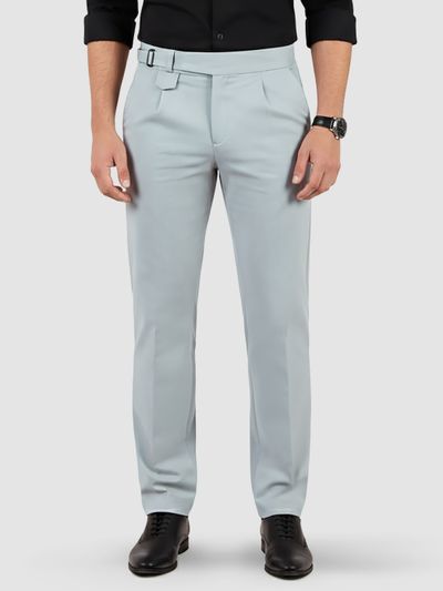 Light Grey Stretch Gurkha Pants Light Grey Stretch Gurkha Pants
