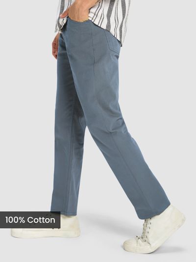 Savoy Blue Regular-fit Trousers Savoy Blue Regular-fit Chino Pants