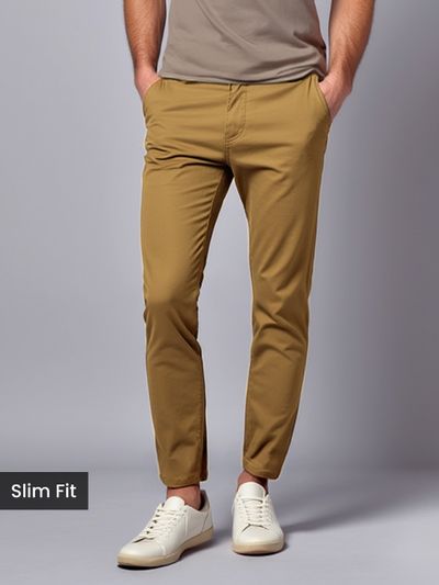 Brown chinos for men