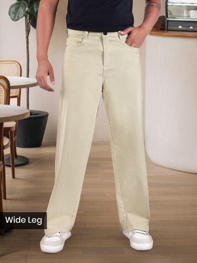 Off White Mid Rise Trousers