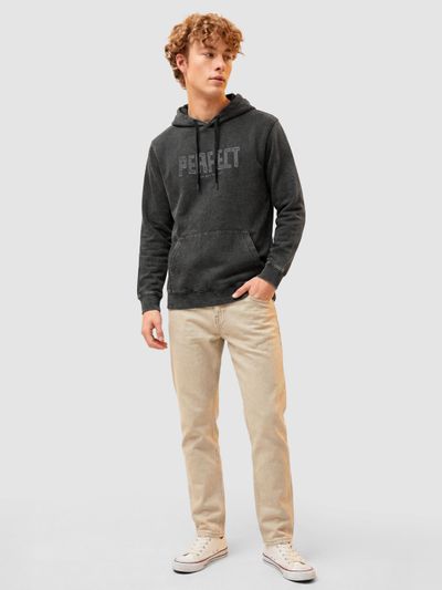 Black Perfect Acid Wash Hoodie Black Perfect Acid Wash Hoodie