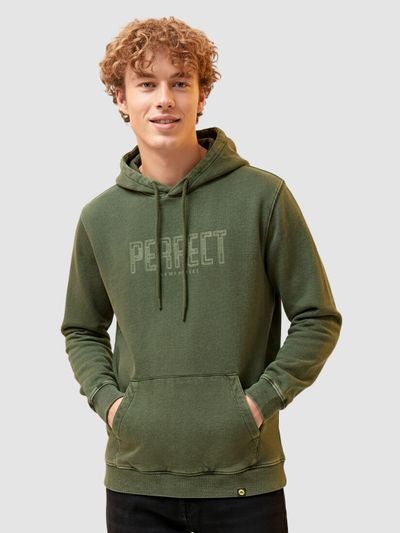Olive Perfect Acid Wash Hoodie