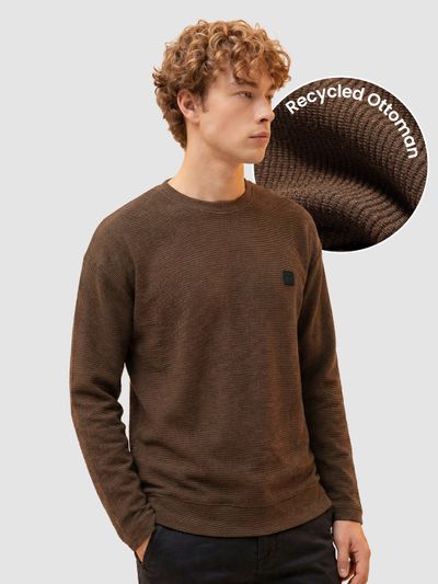 Dark Brown Oversized Ottoman Sweatshirt