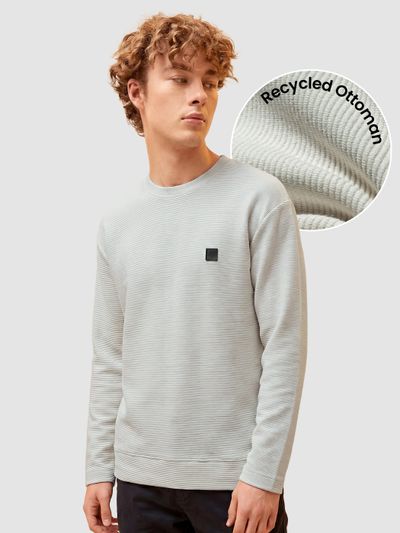 Off White Oversized Ottoman Sweatshirt
