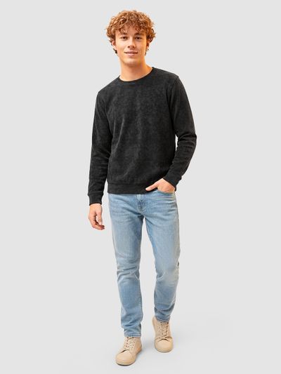Black Wash Effect Sweatshirt