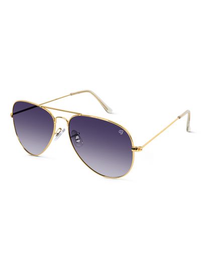 Shop Aethern Purple Aviator Sunglasses