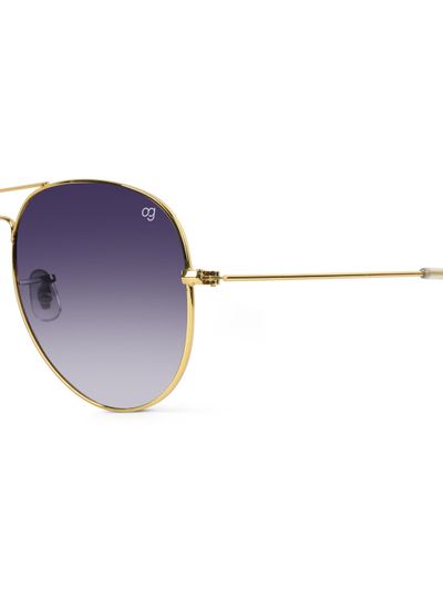 Buy Aethern Purple Aviator Sunglasses