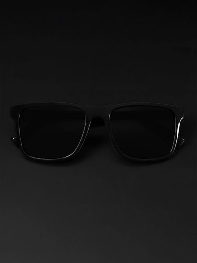 Buy Auralite Black Polarized Square Sunglasses