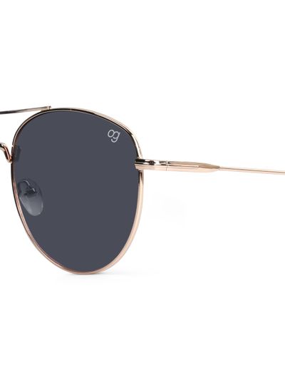 Buy Oxblood Black Aviator Sunglasses