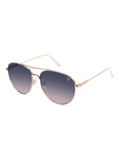 Shop Oxblood Blue Aviator Sunglasses