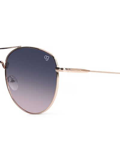 Buy Oxblood Blue Aviator Sunglasses