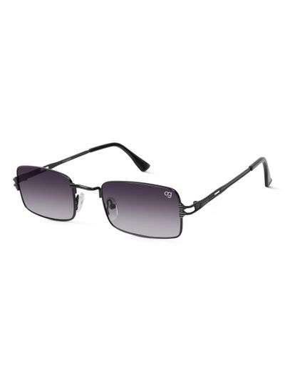 Shop Uzi Frame Black Rectangle Sunglasses