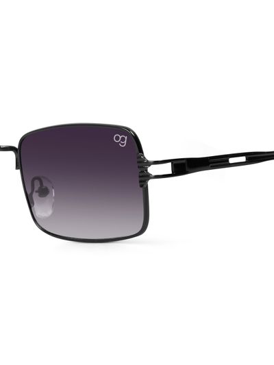 Buy Uzi Frame Black Rectangle Sunglasses