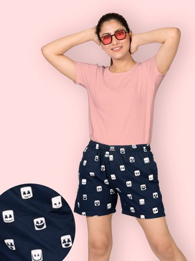 Buy Marshmello Printed Womens Boxer Online in India at Beyoung