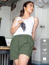 Plain Sage Green Women Boxer, 