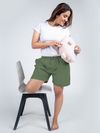 Plain Sage Green Women Boxer