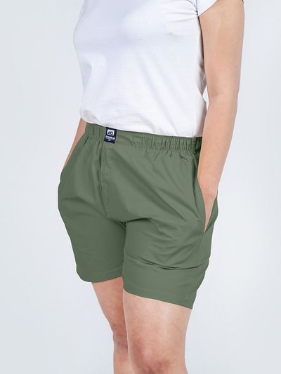 Plain Sage Green Women Boxer Boxers for Women