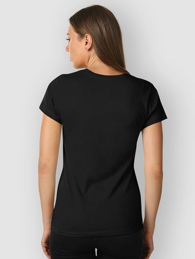 Black Womens Plain T-shirt Buy Womens Plain T shirts Online