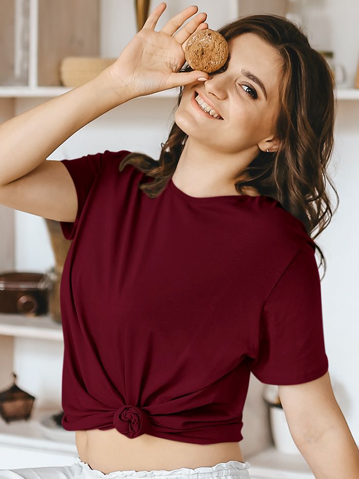 Burgundy shirt outlet for womens