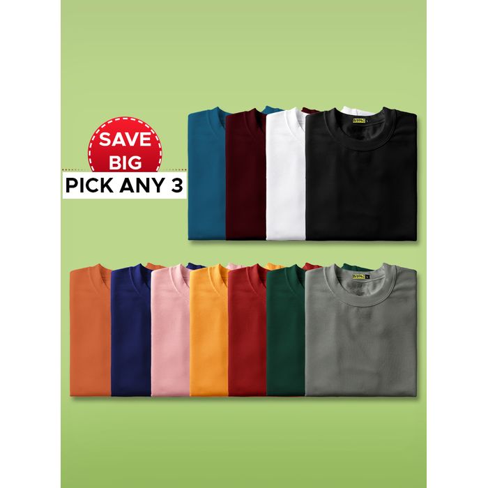 Buy Womens Plain Tshirt Combo Online Beyoung
