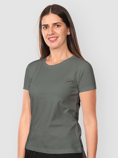 Space Grey Womens Plain T-Shirt