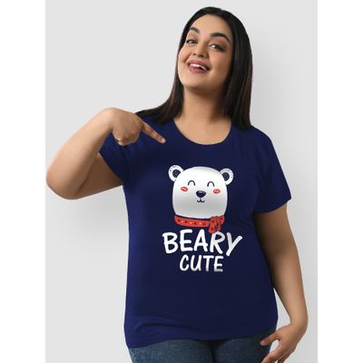 Beary Cute womens plus size t shirts