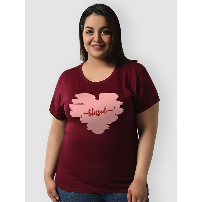 Buy Blessed Women Plus Size T shirt Online in India Beyoung