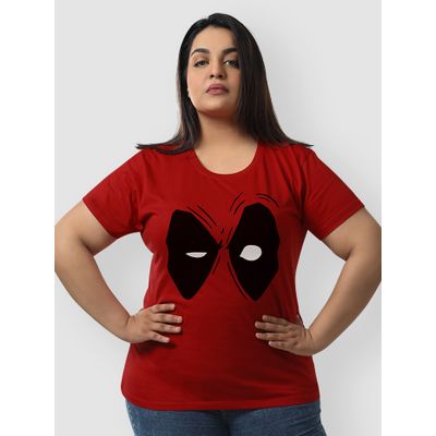 Deadpool Eye Plus Size Women T-shirts Deadpool Eye Women Plus Size T-shirt
