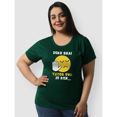 Dekh Bhai Plus Size Women T-shirt