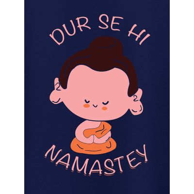 Dur Se Hi Namastey Women's Plus Size T-shirt Dur Se Hi Namastey plus size tops for women