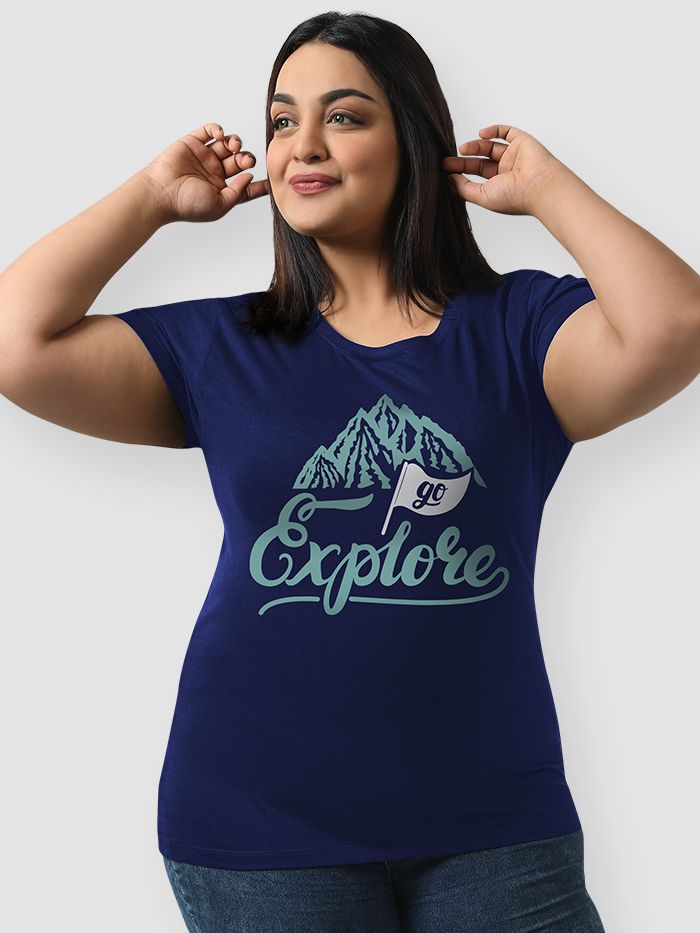 Plus size t shirts for womens india deals