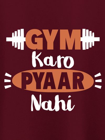 Gym Karo Pyaar Nahi Women's Plus Size T-shirt