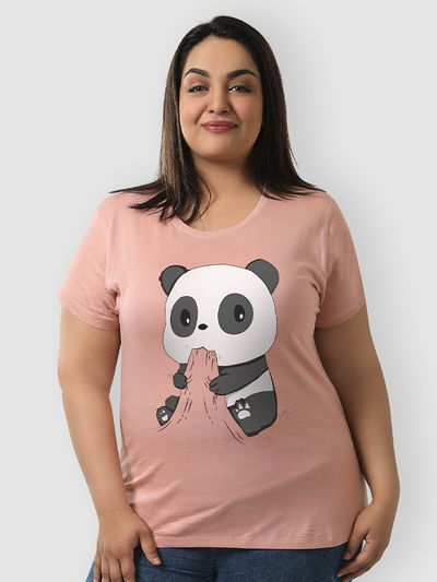 Hungry Panda Women's Plus Size T-shirt