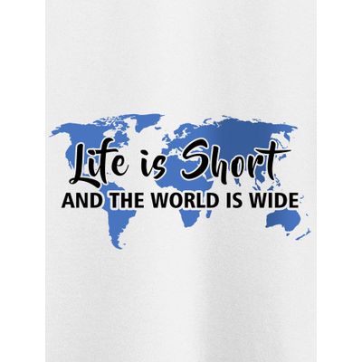 Life is Short Women Plus Size T-shirt Women Plus Size White T shirts Online