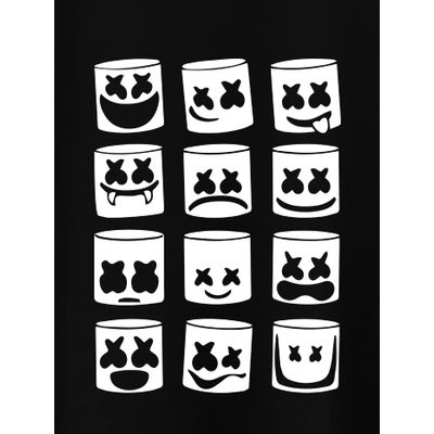 Marshmello Moods Women Plus Size T-shirt