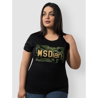 Msdian Camouflage Women Plus Size T-shirt Msdian Camouflage Plus Size Women T-shirt