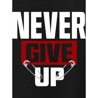 Never Give Up Plus Size Women T-shirts Never Give Up Women Plus Size T-shirt