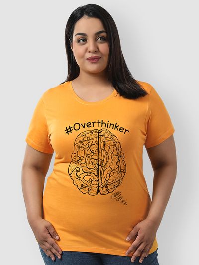 Overthinker Plus Size Women T-shirt