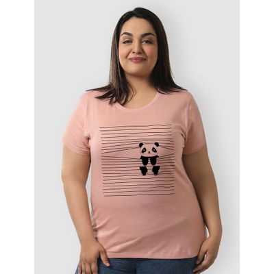 Peeping Panda Women Plus Size T-shirt Peeping Panda Women Plus Size T-shirt,